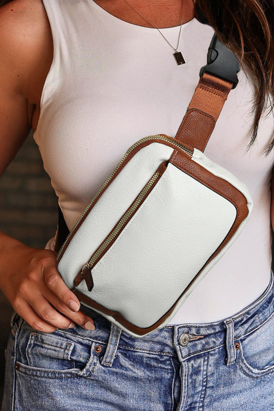 White Adjustable Strap Mini PU Leather Crossbody Bag - Premium Shoes & Bags from Momma Done Gone Crafty- Just $18.99! Shop now at Momma Done Gone Crafty