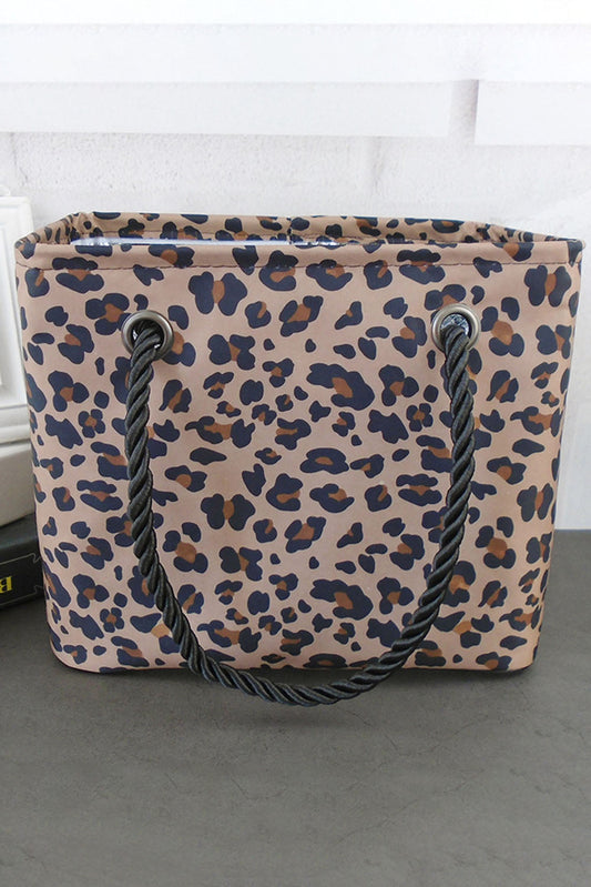Leopard Waterproof Canvas Toiletry Bag - Premium Accessories from Momma Done Gone Crafty- Just $15.99! Shop now at Momma Done Gone Crafty