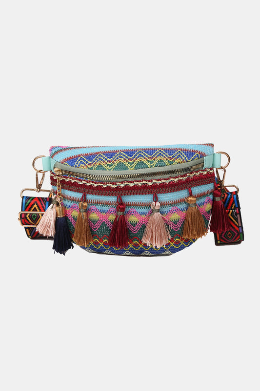 Bohemian Sling Bag with Tassels - Premium  from Momma Done Gone Crafty- Just $19.99! Shop now at Momma Done Gone Crafty