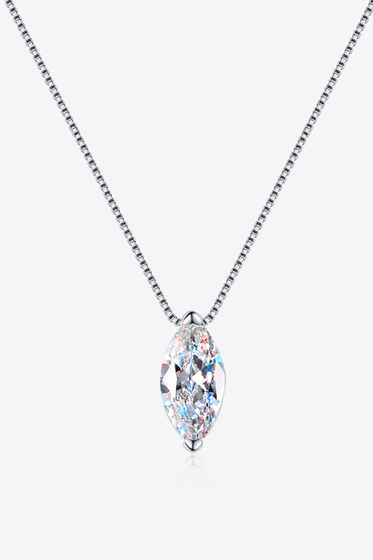 1 Carat Moissanite 925 Sterling Silver Necklace - Premium  from Momma Done Gone Crafty- Just $86.99! Shop now at Momma Done Gone Crafty