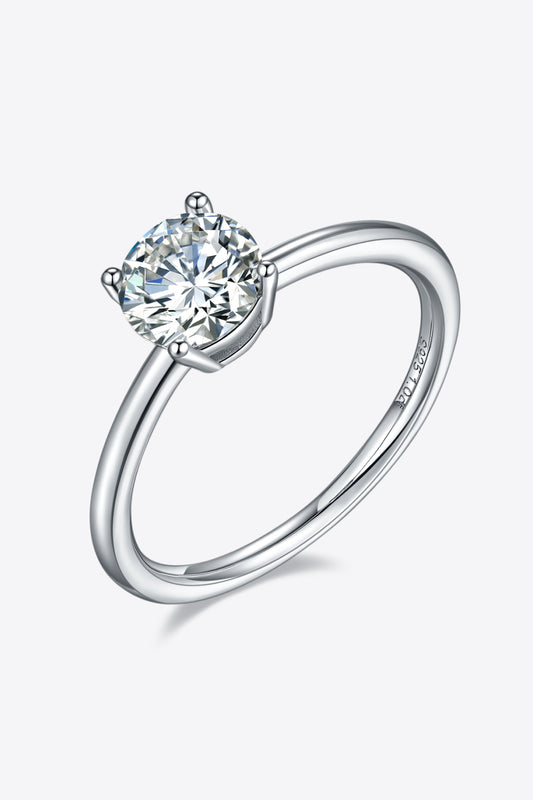 1 Carat Moissanite 925 Sterling Silver Solitaire Ring - Premium  from Momma Done Gone Crafty- Just $105.99! Shop now at Momma Done Gone Crafty