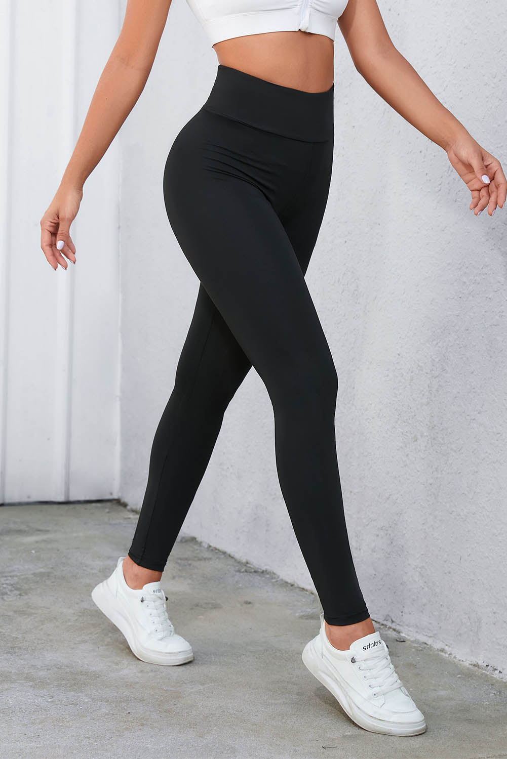 Black Criss Cross Tummy Control High Waist Leggings - Premium Bottoms from Momma Done Gone Crafty- Just $16.99! Shop now at Momma Done Gone Crafty