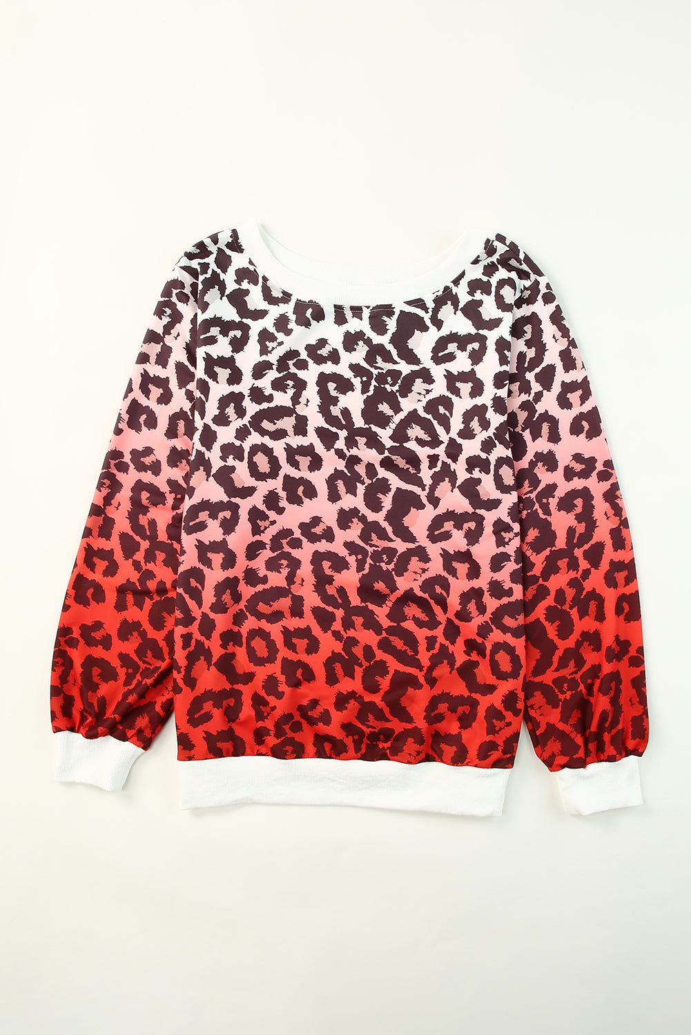 Leopard Gradient Long Sleeve Sweatshirt - Premium Tops from Momma Done Gone Crafty- Just $20.70! Shop now at Momma Done Gone Crafty