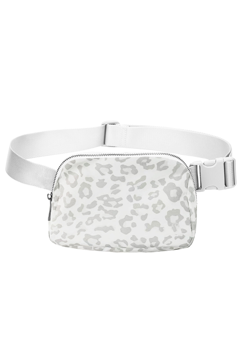 White Leopard Print Buckle Canvas Chest Bag 20*5*14cm - Premium Shoes & Bags from Momma Done Gone Crafty- Just $12.99! Shop now at Momma Done Gone Crafty