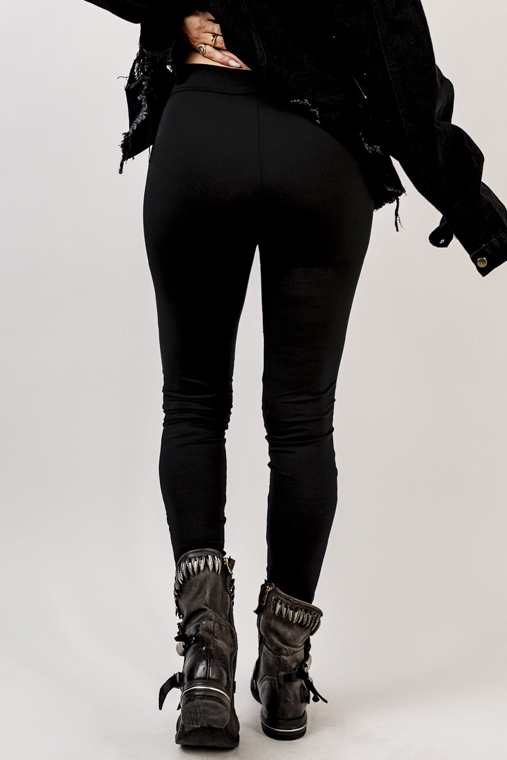 Black Grommet Lace Up Front Leggings - Premium Bottoms from Momma Done Gone Crafty- Just $17.70! Shop now at Momma Done Gone Crafty