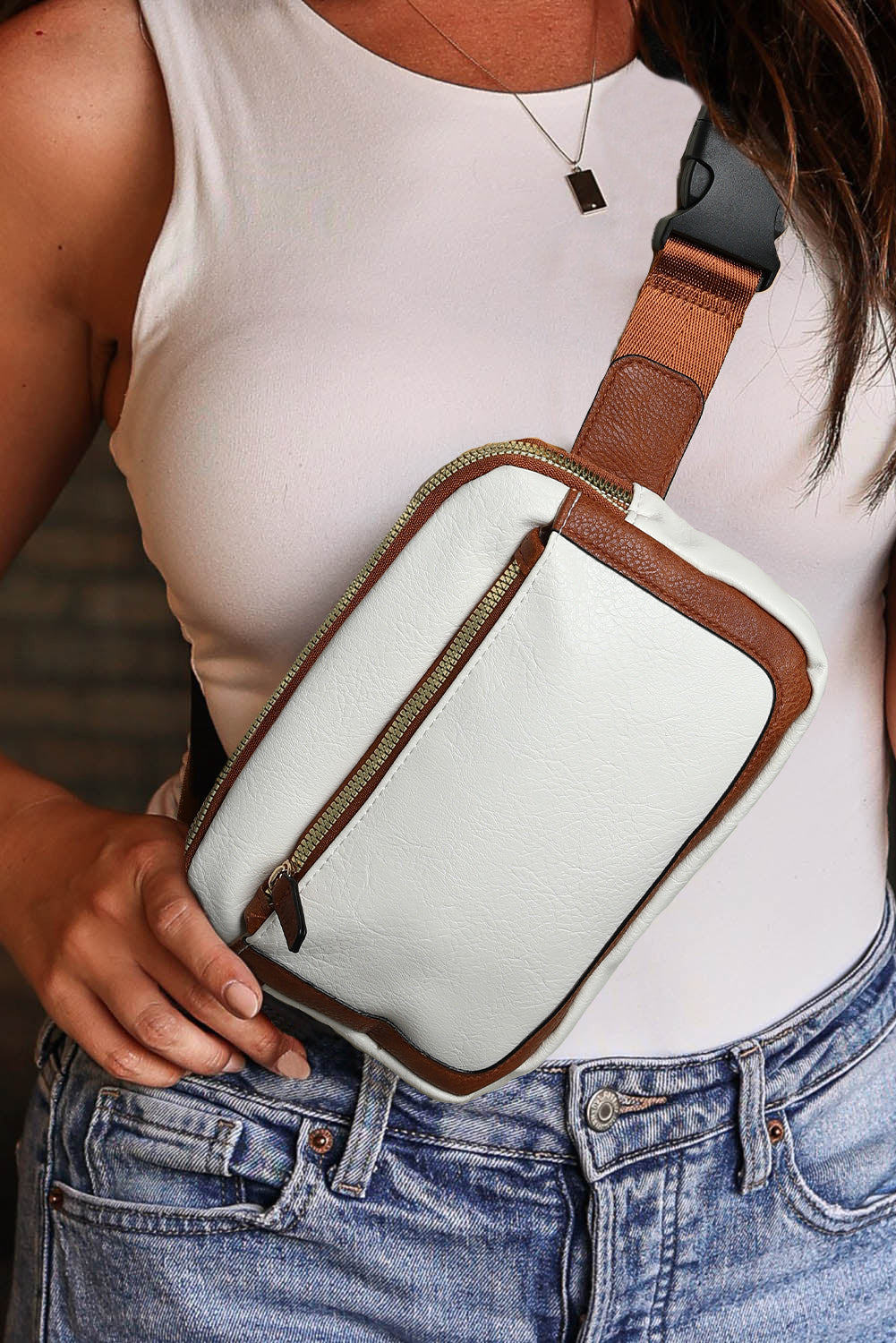 White Adjustable Strap Mini PU Leather Crossbody Bag - Premium Shoes & Bags from Momma Done Gone Crafty- Just $18.99! Shop now at Momma Done Gone Crafty