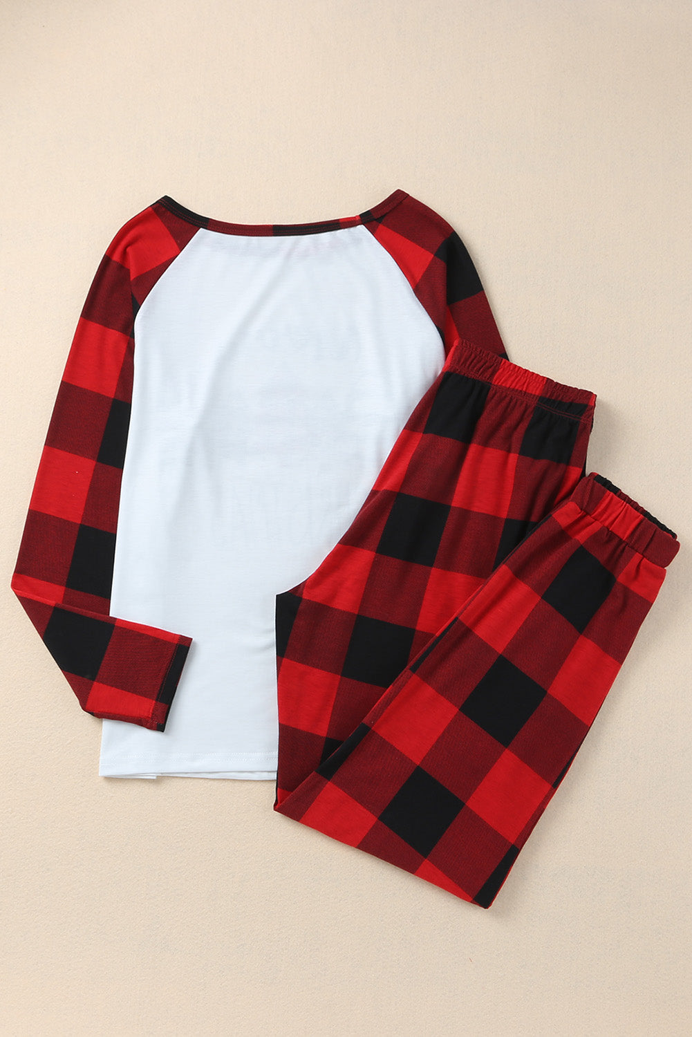 Red Plaid Merry Christmas Graphic Loungewear Set - Premium Loungewear from Momma Done Gone Crafty- Just $28.99! Shop now at Momma Done Gone Crafty