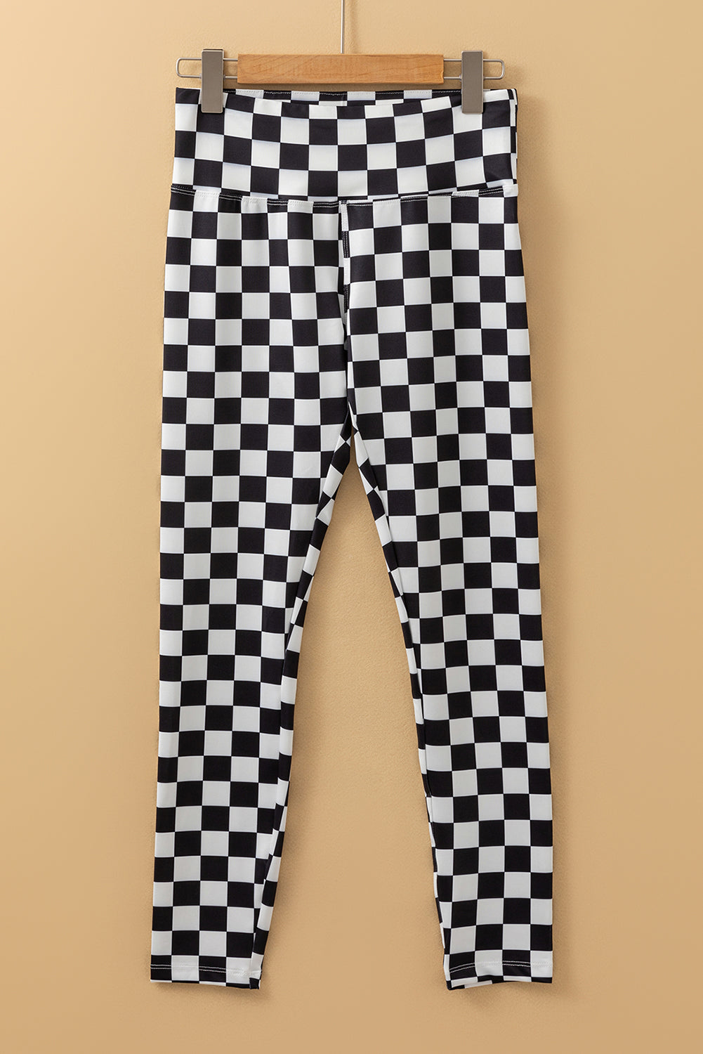 Black Checkered Pattern High Waist Skinny Leggings - Premium Bottoms/Leggings from Momma Done Gone Crafty- Just $11.25! Shop now at Momma Done Gone Crafty