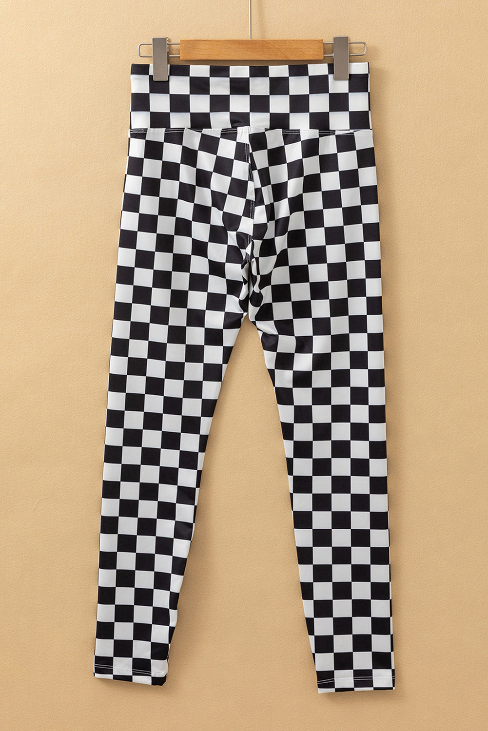 Black Checkered Pattern High Waist Skinny Leggings - Premium Bottoms/Leggings from Momma Done Gone Crafty- Just $11.25! Shop now at Momma Done Gone Crafty