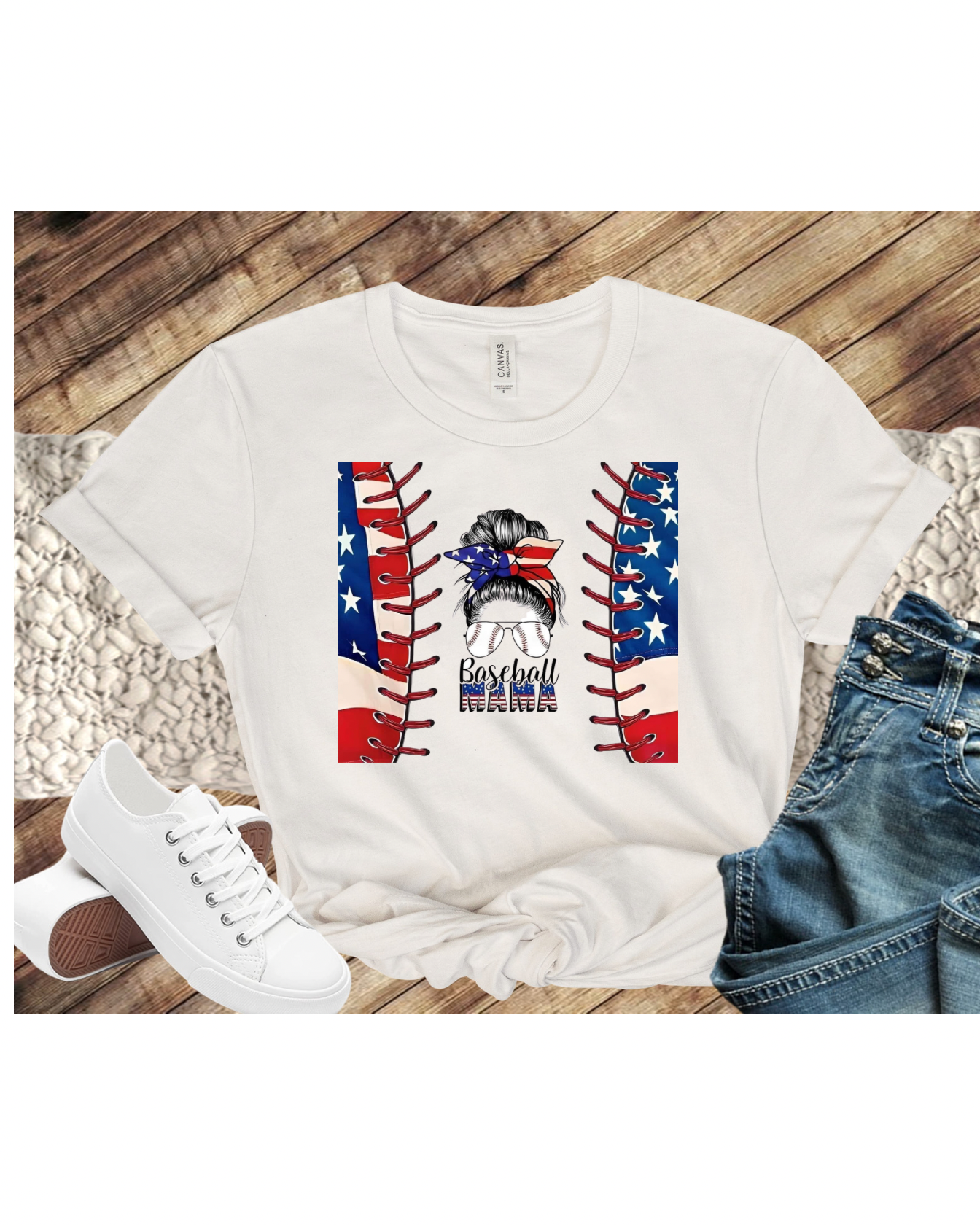 Baseball Mama USA - Premium Sublimation from Momma Done Gone Crafty- Just $25.00! Shop now at Momma Done Gone Crafty