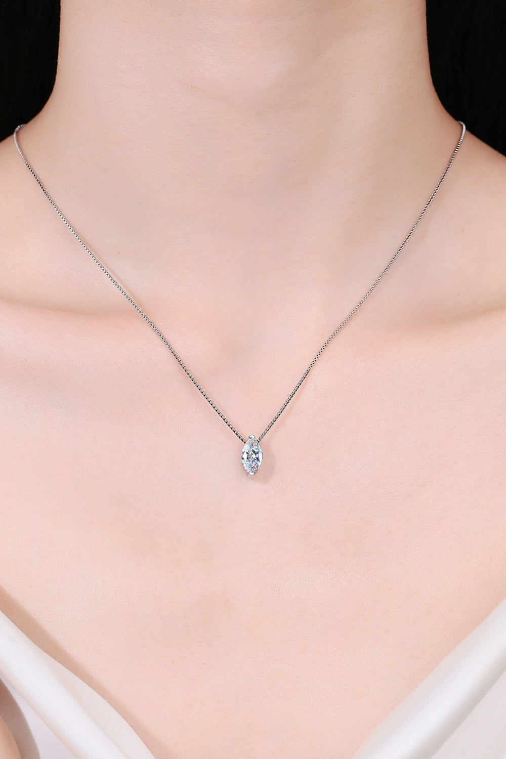 1 Carat Moissanite 925 Sterling Silver Necklace - Premium  from Momma Done Gone Crafty- Just $86.99! Shop now at Momma Done Gone Crafty