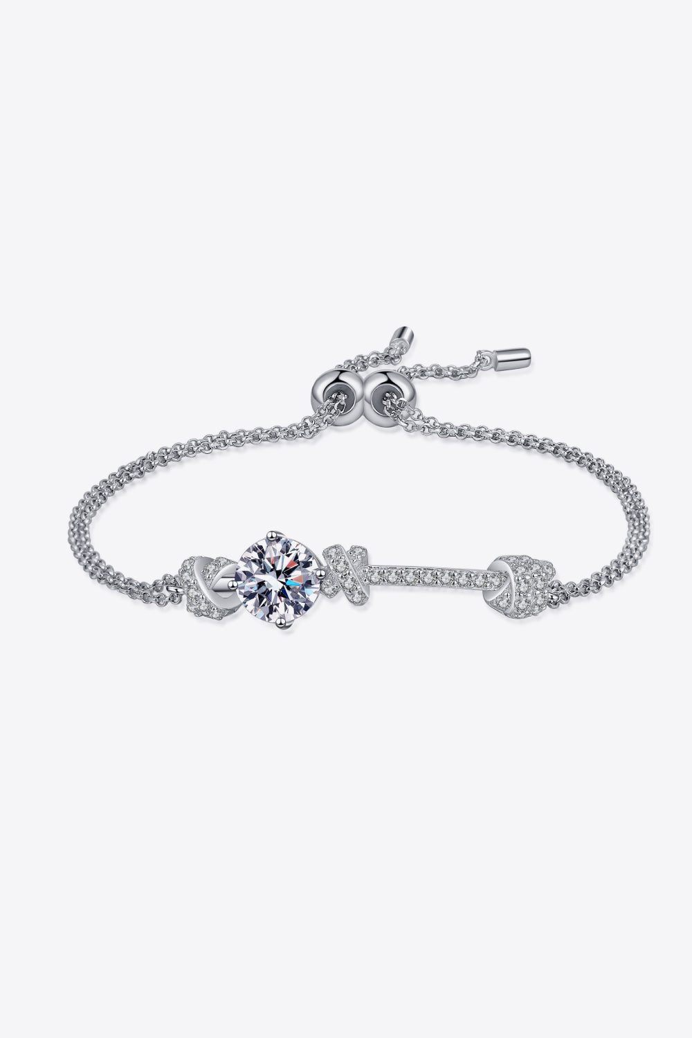 2 Carat Moissanite 925 Sterling Silver Bracelet - Premium  from Momma Done Gone Crafty- Just $109.99! Shop now at Momma Done Gone Crafty