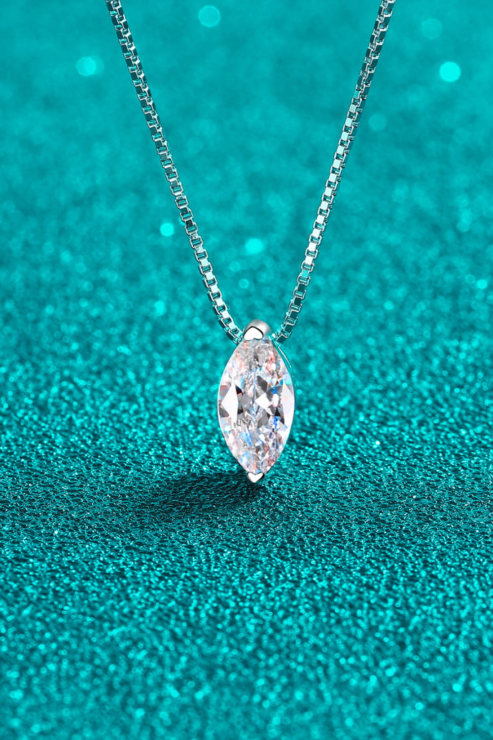 1 Carat Moissanite 925 Sterling Silver Necklace - Premium  from Momma Done Gone Crafty- Just $86.99! Shop now at Momma Done Gone Crafty