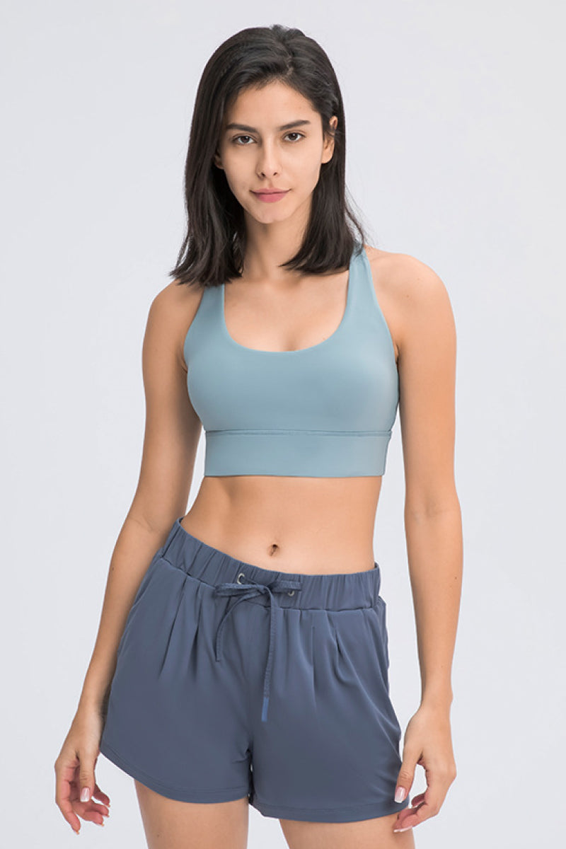 Eight Strap Sports Bra - Premium  from Momma Done Gone Crafty- Just $28.99! Shop now at Momma Done Gone Crafty