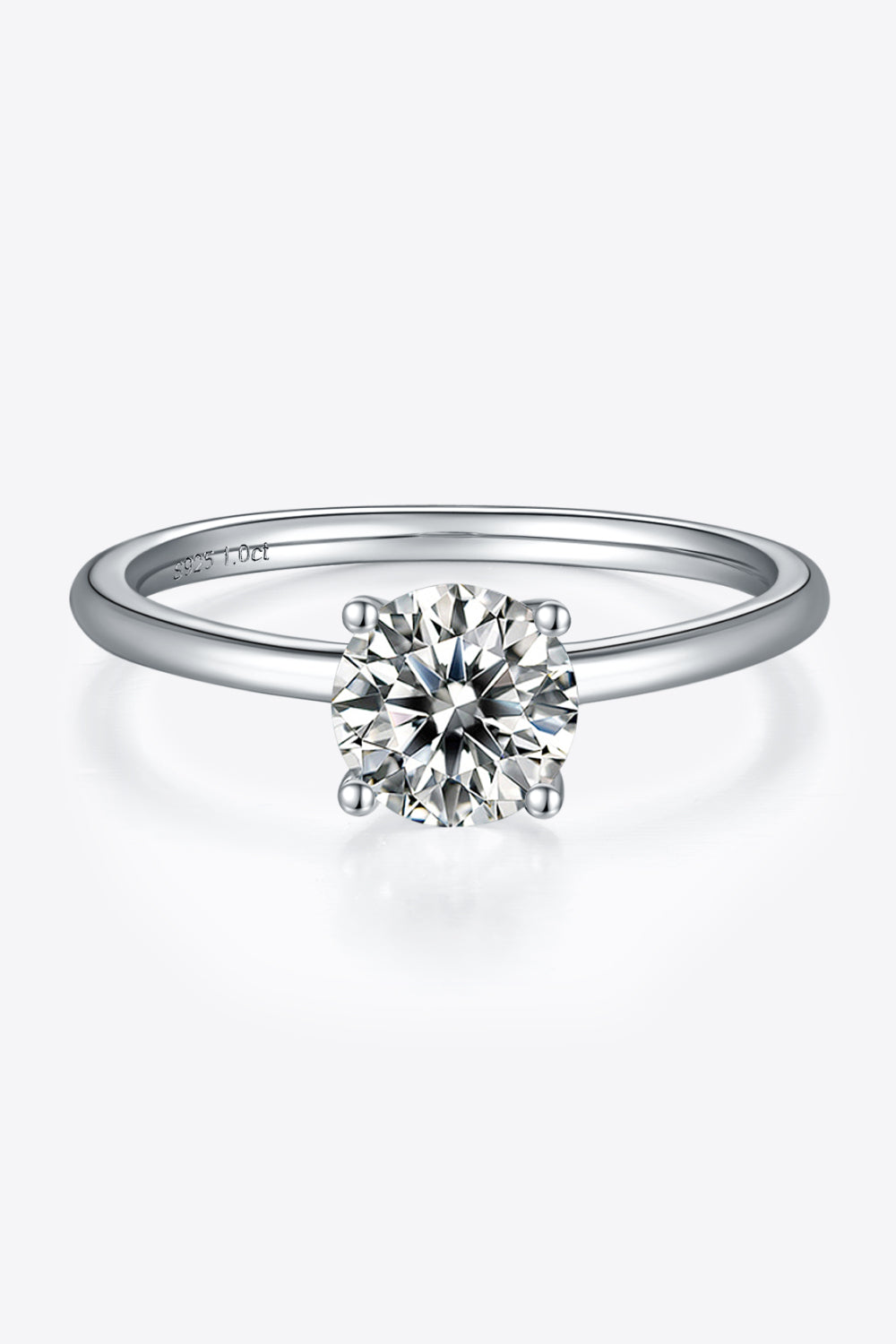 1 Carat Moissanite 925 Sterling Silver Solitaire Ring - Premium  from Momma Done Gone Crafty- Just $105.99! Shop now at Momma Done Gone Crafty