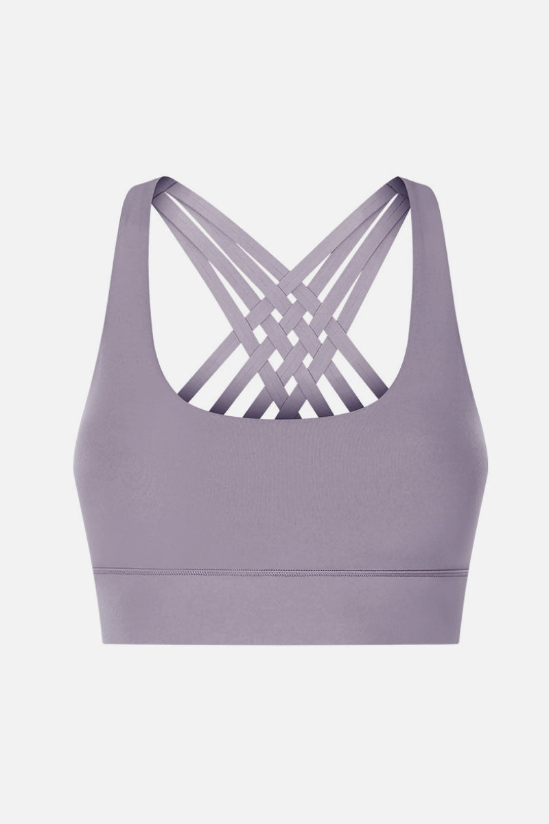 Eight Strap Sports Bra - Premium  from Momma Done Gone Crafty- Just $28.99! Shop now at Momma Done Gone Crafty