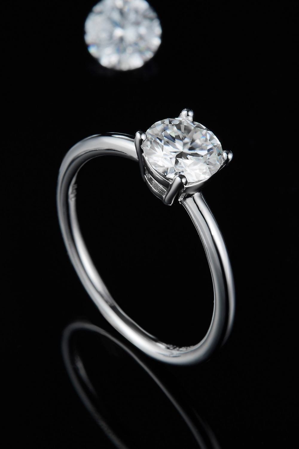 1 Carat Moissanite 925 Sterling Silver Solitaire Ring - Premium  from Momma Done Gone Crafty- Just $105.99! Shop now at Momma Done Gone Crafty