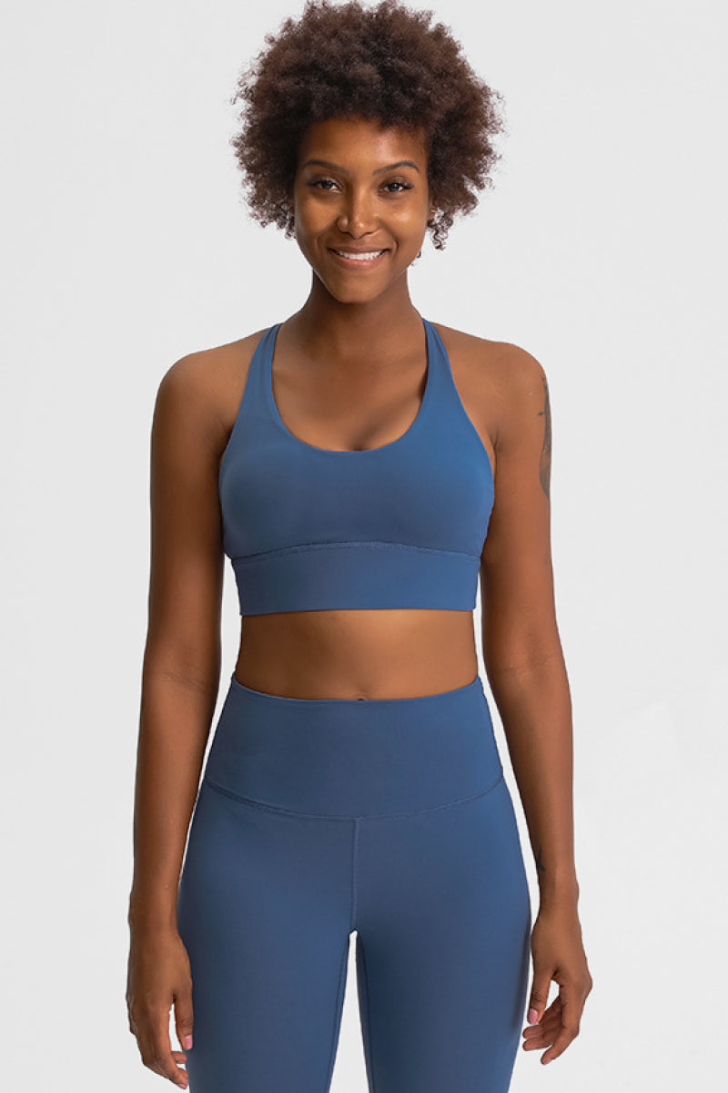 Eight Strap Sports Bra - Premium  from Momma Done Gone Crafty- Just $28.99! Shop now at Momma Done Gone Crafty