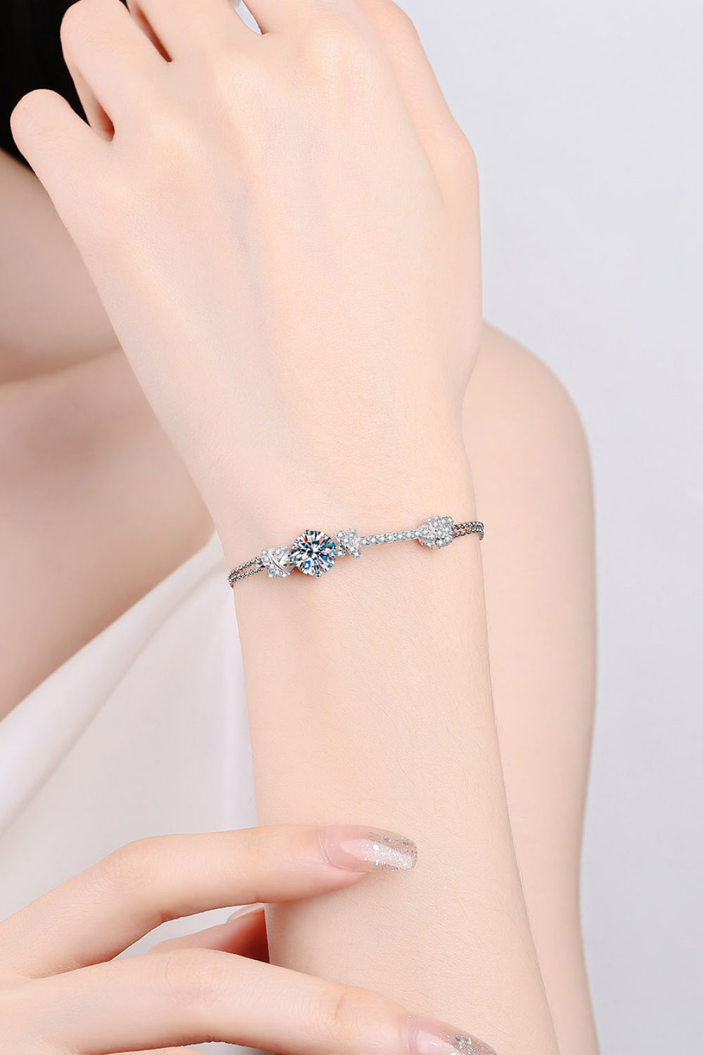 2 Carat Moissanite 925 Sterling Silver Bracelet - Premium  from Momma Done Gone Crafty- Just $109.99! Shop now at Momma Done Gone Crafty