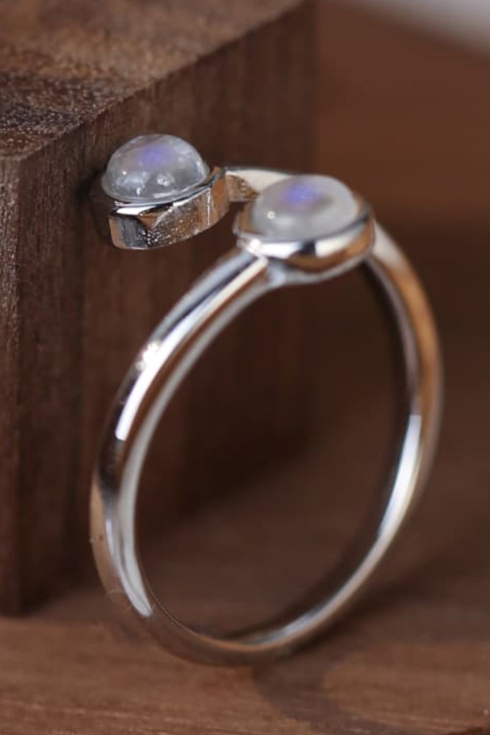 High Quality Natural Moonstone 925 Sterling Silver Toi Et Moi Ring - Premium  from Momma Done Gone Crafty- Just $45.99! Shop now at Momma Done Gone Crafty