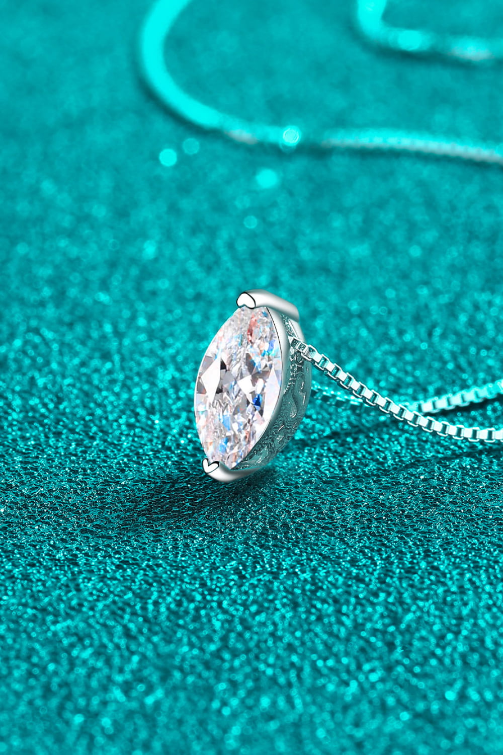 1 Carat Moissanite 925 Sterling Silver Necklace - Premium  from Momma Done Gone Crafty- Just $86.99! Shop now at Momma Done Gone Crafty