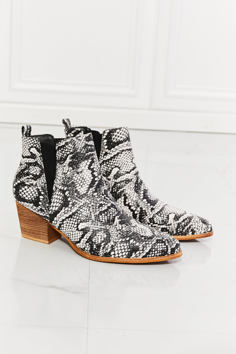 MMShoes Back At It Point Toe Bootie in Snakeskin - Premium  from Momma Done Gone Crafty- Just $54.99! Shop now at Momma Done Gone Crafty